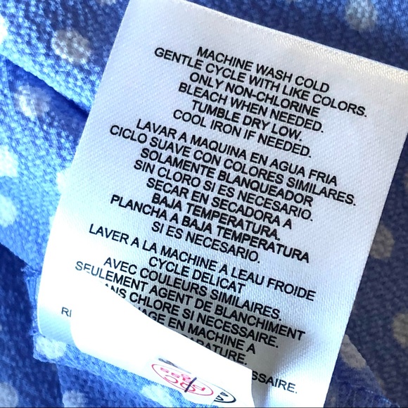 Jones New York Signature Women’s Top Dot Dot Blue - Picture 16 of 17